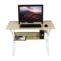 NNEDSZ Wood & Metal Computer Desk with Shelf Home Office Furniture
