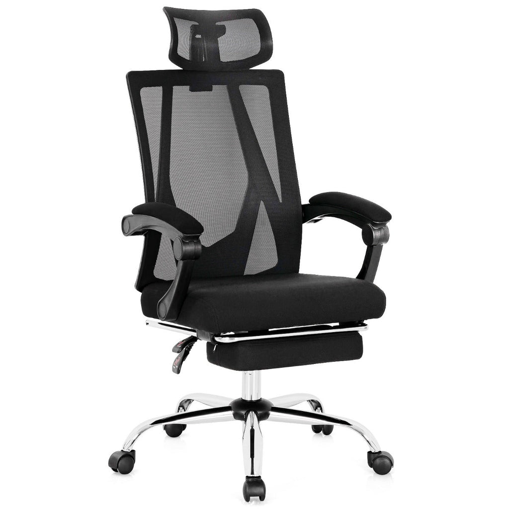 NNECW Ergonomic Recliner Mesh Office Chair with Adjustable Headrest for Home Office