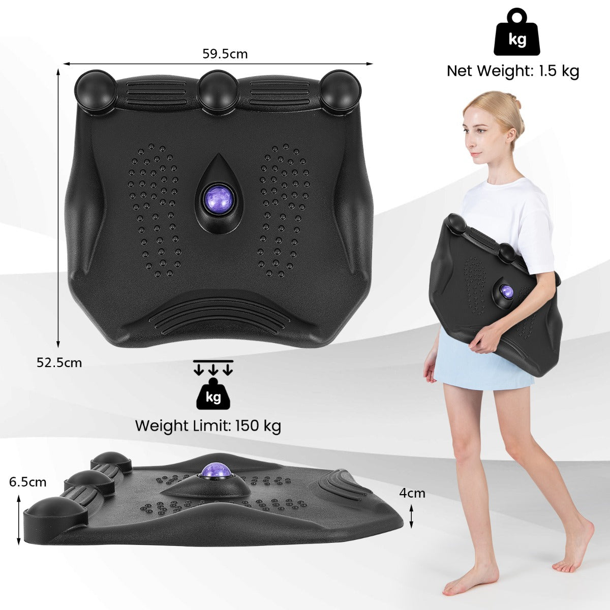 NNECW Anti Fatigue Mat with Massage Roller Bal for Home Office